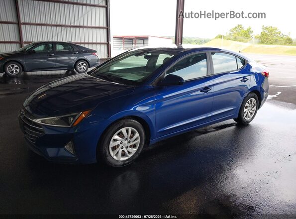 5NPD74LF6LH609962 2020 HYUNDAI ELANTRA Blue Vista tres cuartos delantera izquierda