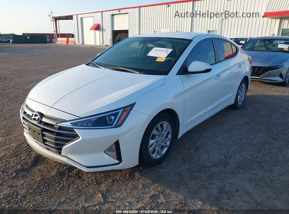 5NPD74LF6LH610190 2020 HYUNDAI ELANTRA White წინა მარცხენა ხედი სამი მეოთხედიდან