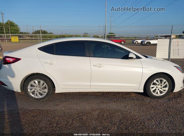 5NPD74LF6LH610190 2020 HYUNDAI ELANTRA White უკანა სალონის ხედი