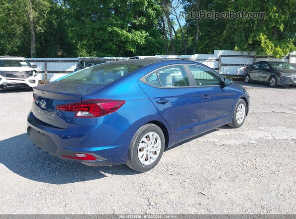 5NPD74LF6LH610433 2020 HYUNDAI ELANTRA Синий Задняя правая четверть