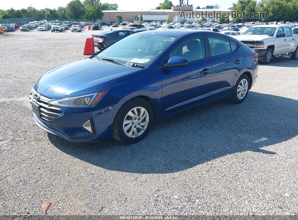 5NPD74LF6LH610433 2020 HYUNDAI ELANTRA Синий Передняя левая четверть