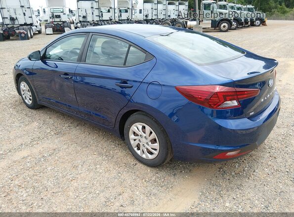 5NPD74LF6LH610450 2020 HYUNDAI ELANTRA Blue Trasero izquierdo