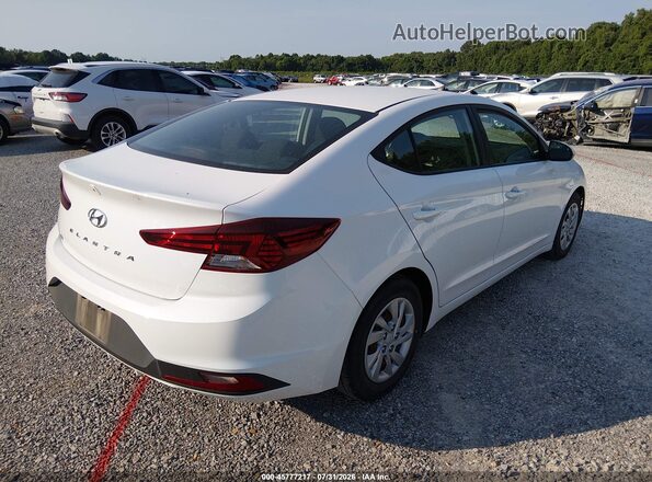 5NPD74LF6LH610805 2020 HYUNDAI ELANTRA White Задня права чверть