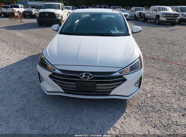 5NPD74LF6LH610805 2020 HYUNDAI ELANTRA White Вид щитка приладів