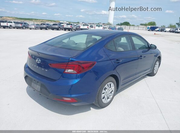 5NPD74LF6LH611288 2020 HYUNDAI ELANTRA Blue Задня права чверть