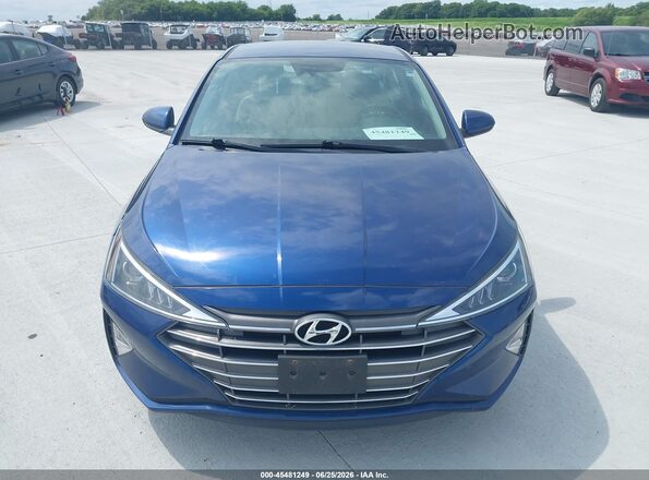 5NPD74LF6LH611288 2020 HYUNDAI ELANTRA Blue Вид щитка приладів
