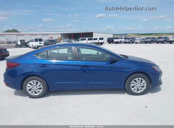 5NPD74LF6LH611288 2020 HYUNDAI ELANTRA Blue Вид задньої частини салону
