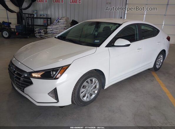 5NPD74LF6LH613896 2020 HYUNDAI ELANTRA White Vista tres cuartos delantera izquierda