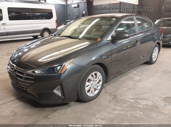 5NPD74LF6LH615292 2020 HYUNDAI ELANTRA Gray Առջևի ձախ երեք քառորդ տեսարան