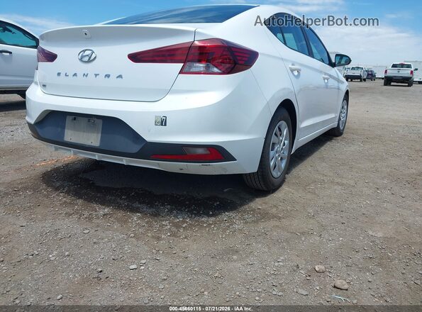 5NPD74LF6LH615762 2020 HYUNDAI ELANTRA White Vista interior trasera