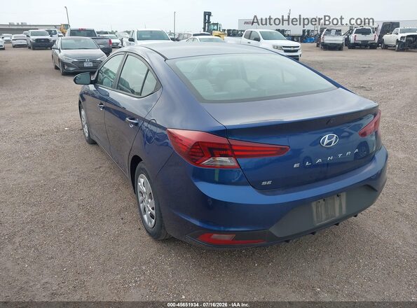 5NPD74LF6LH616264 2020 HYUNDAI ELANTRA Blue Tył lewy