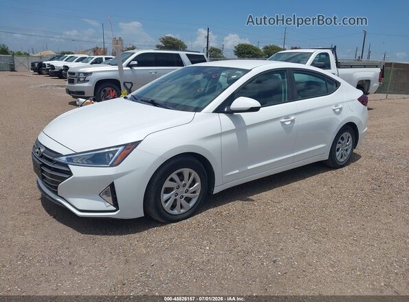 5NPD74LF6LH618130 2020 HYUNDAI ELANTRA White Առջևի ձախ երեք քառորդ տեսարան