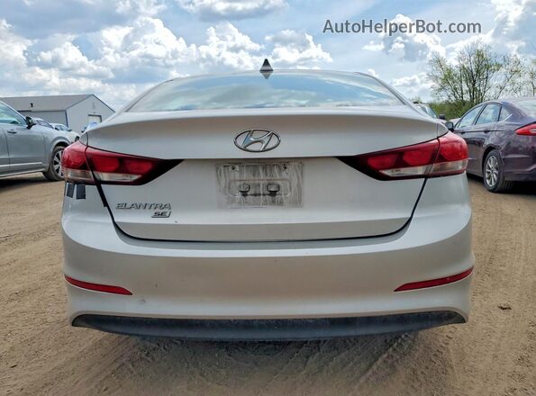 5NPD74LF7HH175266 2017 HYUNDAI ELANTRA Silver უკანა ხედი