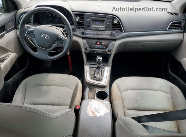 5NPD74LF7HH175266 2017 HYUNDAI ELANTRA Silver წინა პანელის ხედი