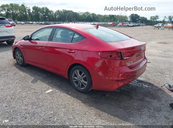 5NPD74LF7HH192374 2017 HYUNDAI ELANTRA Red Rear left