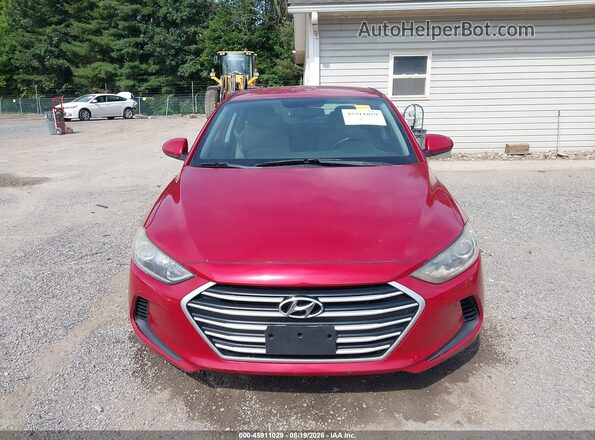 5NPD74LF7HH192374 2017 HYUNDAI ELANTRA Red Rear interior view