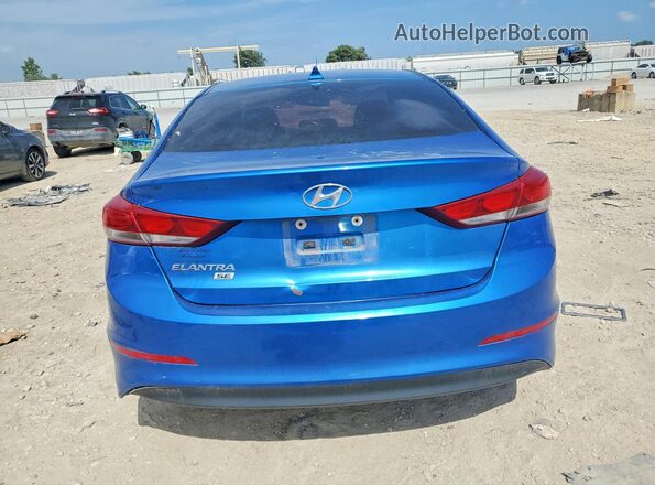 5NPD74LF7HH205513 2017 HYUNDAI ELANTRA Blue Вид ззаду