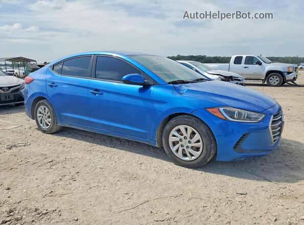 5NPD74LF7HH205513 2017 HYUNDAI ELANTRA Blue Передня права чверть