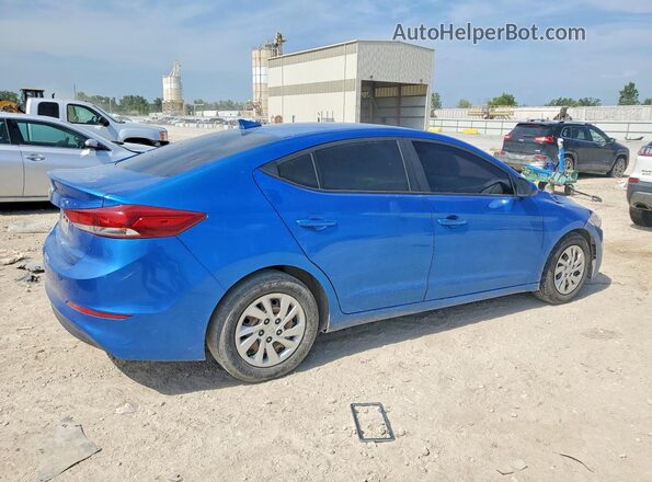 5NPD74LF7HH205513 2017 HYUNDAI ELANTRA Blue Задня права чверть
