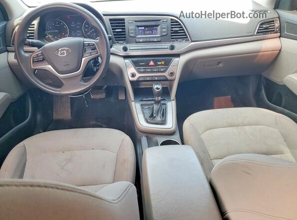 5NPD74LF7HH205513 2017 HYUNDAI ELANTRA Blue Вид панелі приладів