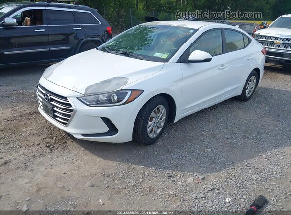 5NPD74LF7HH206421 2017 HYUNDAI ELANTRA Белый Передняя левая четверть