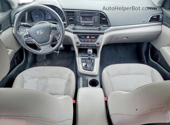 5NPD74LF7JH275163 2018 HYUNDAI ELANTRA Gray Widok deski rozdzielczej
