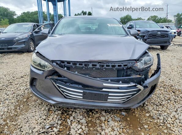 5NPD74LF7JH275163 2018 HYUNDAI ELANTRA Gray Widok z przodu
