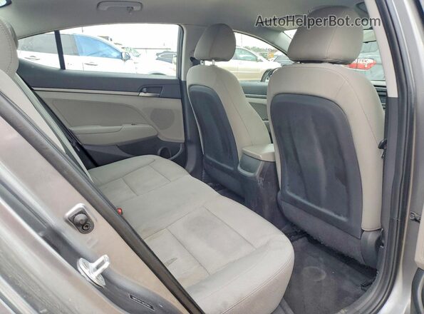 5NPD74LF7JH275163 2018 HYUNDAI ELANTRA Gray Widok tylnych siedzeń
