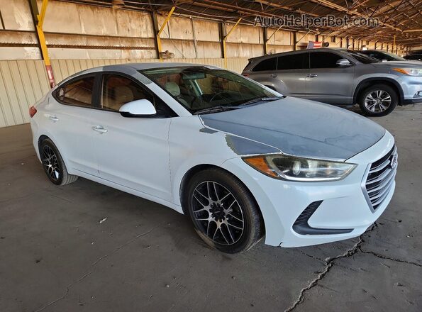 5NPD74LF7JH281142 2018 HYUNDAI ELANTRA White Delantero derecho