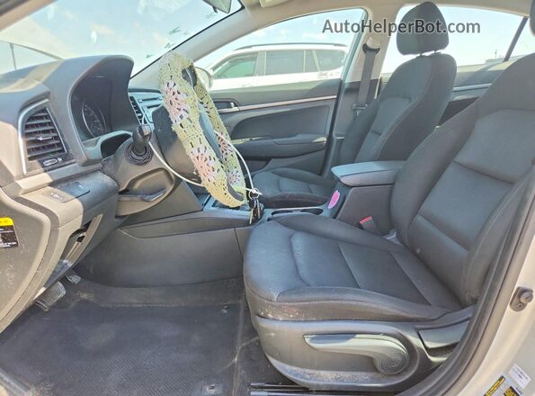 5NPD74LF7JH285336 2018 HYUNDAI ELANTRA Silver წინა სალონის ხედი