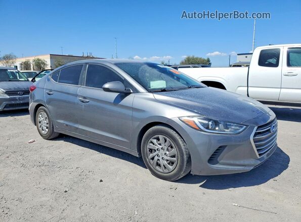 5NPD74LF7JH354171 2018 HYUNDAI ELANTRA Gray Przód prawy