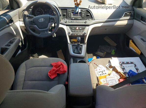 5NPD74LF7JH354171 2018 HYUNDAI ELANTRA Gray Widok deski rozdzielczej