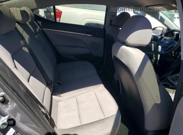 5NPD74LF7JH354171 2018 HYUNDAI ELANTRA Gray Widok tylnych siedzeń