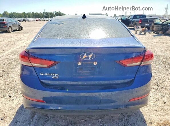 5NPD74LF7JH372332 2018 HYUNDAI ELANTRA Blue Հետևի տեսք