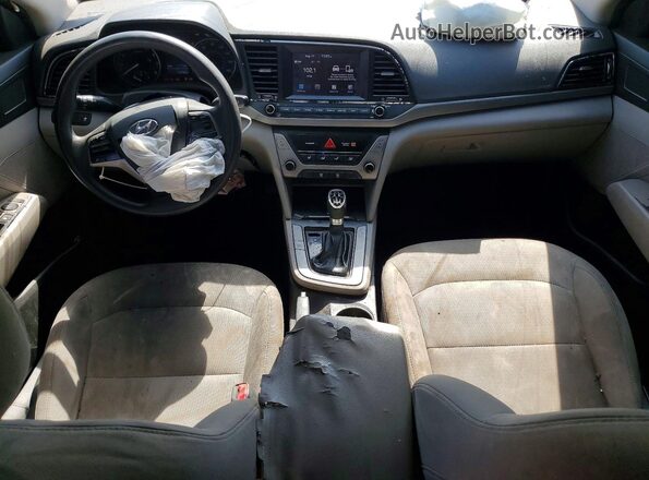 5NPD74LF7JH372332 2018 HYUNDAI ELANTRA Blue Առջևի վահանակի տեսք