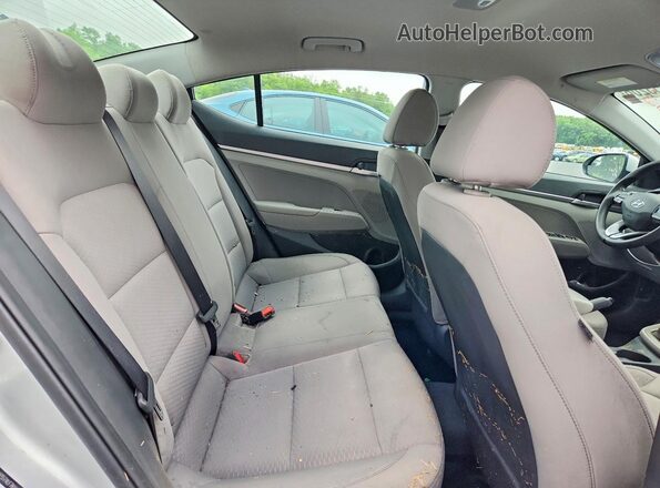 5NPD74LF7KH419439 2019 HYUNDAI ELANTRA Silver Հետևի նստատեղերի տեսք
