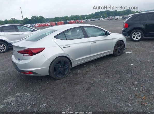 5NPD74LF7KH420803 2019 HYUNDAI ELANTRA Silver Rear right