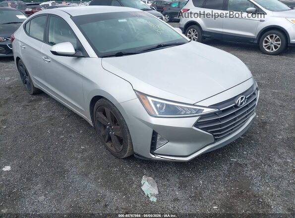 5NPD74LF7KH420803 2019 HYUNDAI ELANTRA Silver Front view