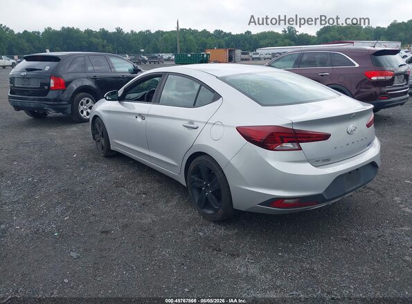 5NPD74LF7KH420803 2019 HYUNDAI ELANTRA Silver Rear left