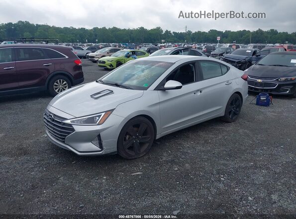 5NPD74LF7KH420803 2019 HYUNDAI ELANTRA Silver Front left