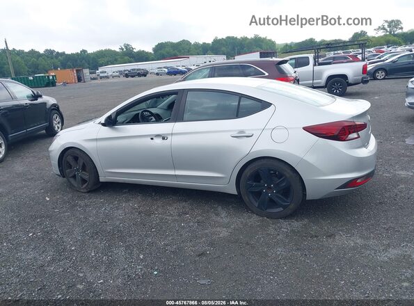 5NPD74LF7KH420803 2019 HYUNDAI ELANTRA Silver Rear interior view
