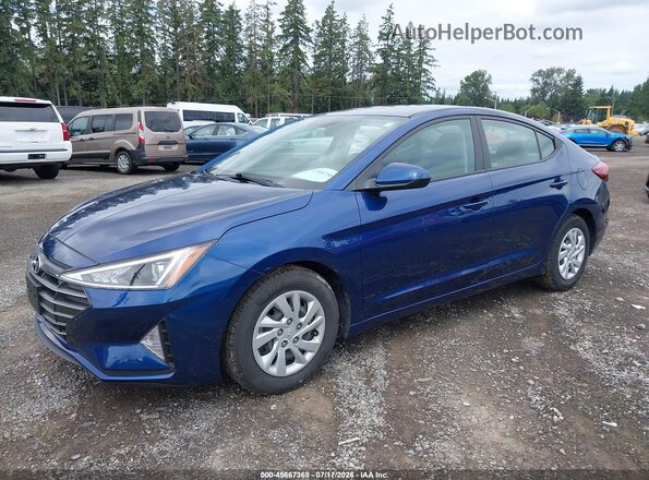 5NPD74LF7KH440727 2019 HYUNDAI ELANTRA Blue Front left