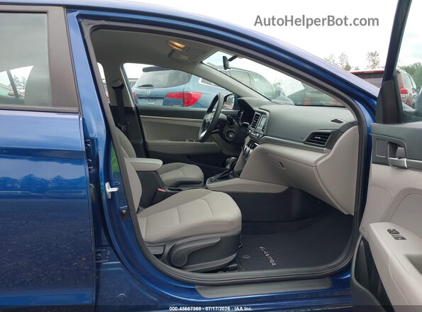 5NPD74LF7KH440727 2019 HYUNDAI ELANTRA Blue Front interior view
