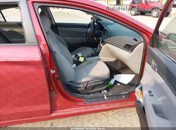 5NPD74LF7KH442655 2019 HYUNDAI ELANTRA Красный Вид салона спереди