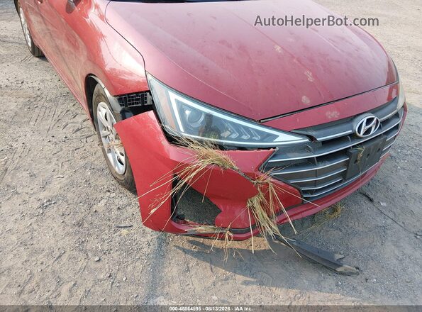 5NPD74LF7KH442655 2019 HYUNDAI ELANTRA Красный Вид спереди