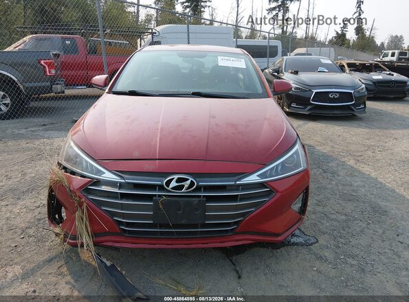 5NPD74LF7KH442655 2019 HYUNDAI ELANTRA Красный Вид щитка приборов