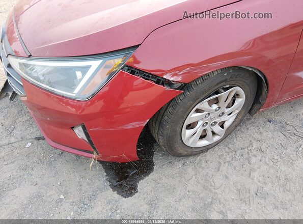 5NPD74LF7KH442655 2019 HYUNDAI ELANTRA Красный 