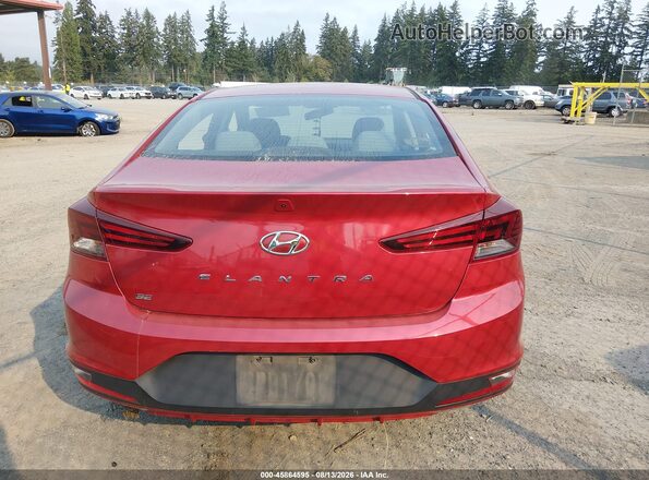 5NPD74LF7KH442655 2019 HYUNDAI ELANTRA Красный 