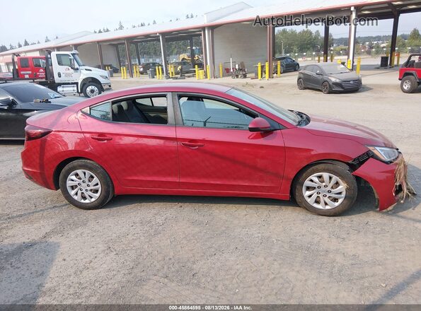 5NPD74LF7KH442655 2019 HYUNDAI ELANTRA Красный Вид задней части салона