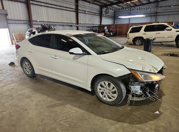5NPD74LF7KH448097 2019 HYUNDAI ELANTRA White წინა მარჯვენა